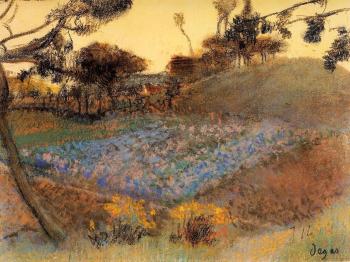 Edgar Degas : Field of Flax
